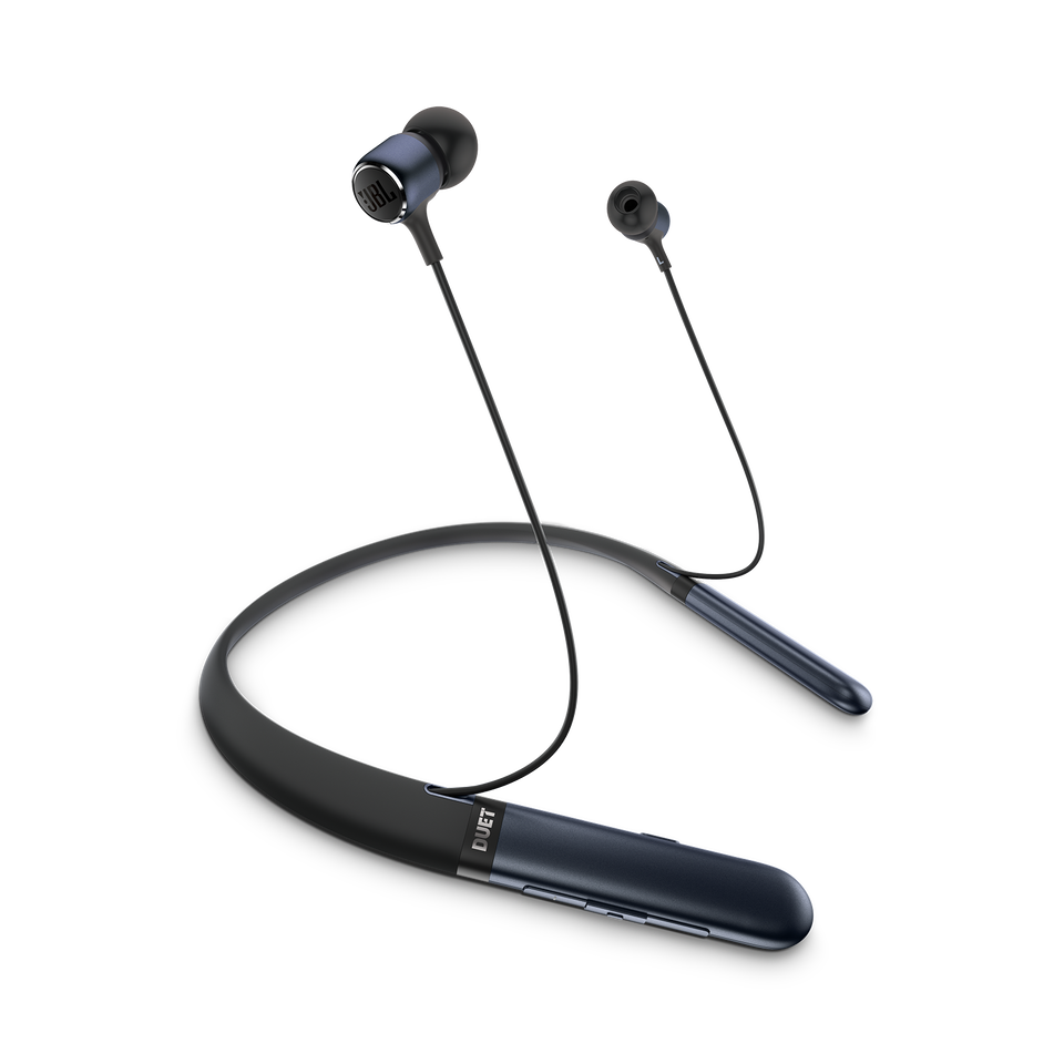 JBL DUET ARC - Dark Navy Blue - Wireless in-ear neckband headphones - Hero